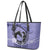 Personalized Kentucky Horse Racing Leather Tote Bag Beauty and The Horse Purple Version LT01