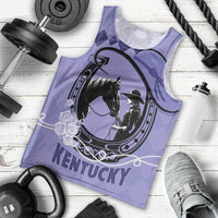 Personalized Kentucky Horse Racing Men Tank Top Beauty and The Horse Purple Version LT01