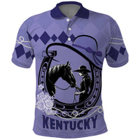 Personalized Kentucky Horse Racing Polo Shirt Beauty and The Horse Purple Version LT01