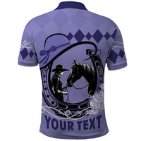 Personalized Kentucky Horse Racing Polo Shirt Beauty and The Horse Purple Version LT01