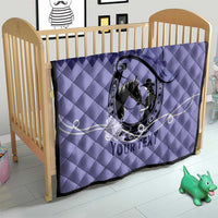 Personalized Kentucky Horse Racing Quilt Beauty and The Horse Purple Version LT01