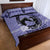 Personalized Kentucky Horse Racing 2024 Quilt Bed Set Beauty and The Horse Purple Version