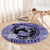Personalized Kentucky Horse Racing Round Carpet Beauty and The Horse Purple Version LT01