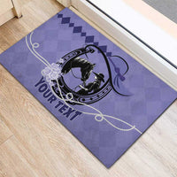 Personalized Kentucky Horse Racing Rubber Doormat Beauty and The Horse Purple Version LT01