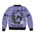 Personalized Kentucky Horse Racing Sleeve Zip Bomber Jacket Beauty and The Horse Purple Version LT01