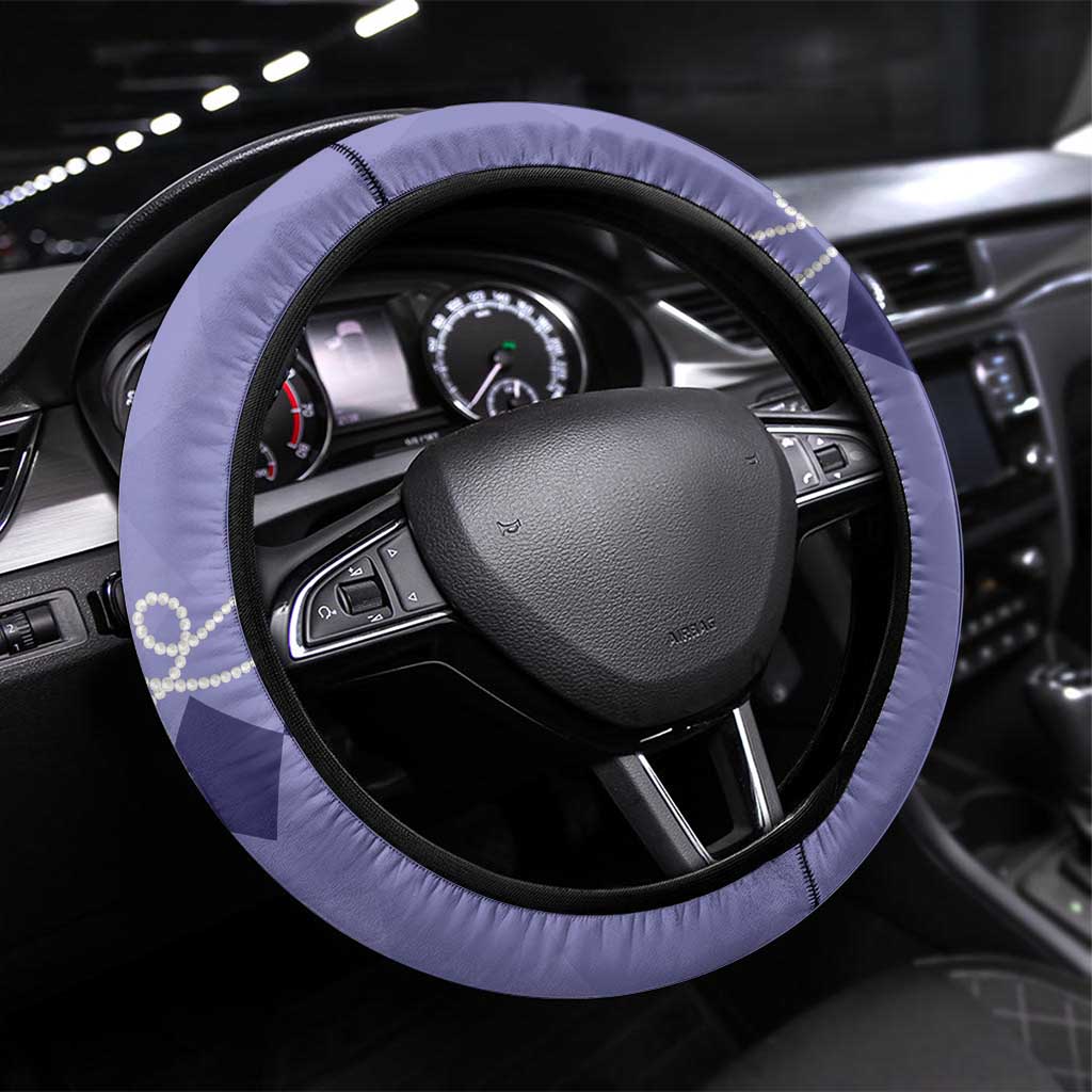 Kentucky Horse Racing Steering Wheel Cover Beauty and The Horse Purple Version LT01