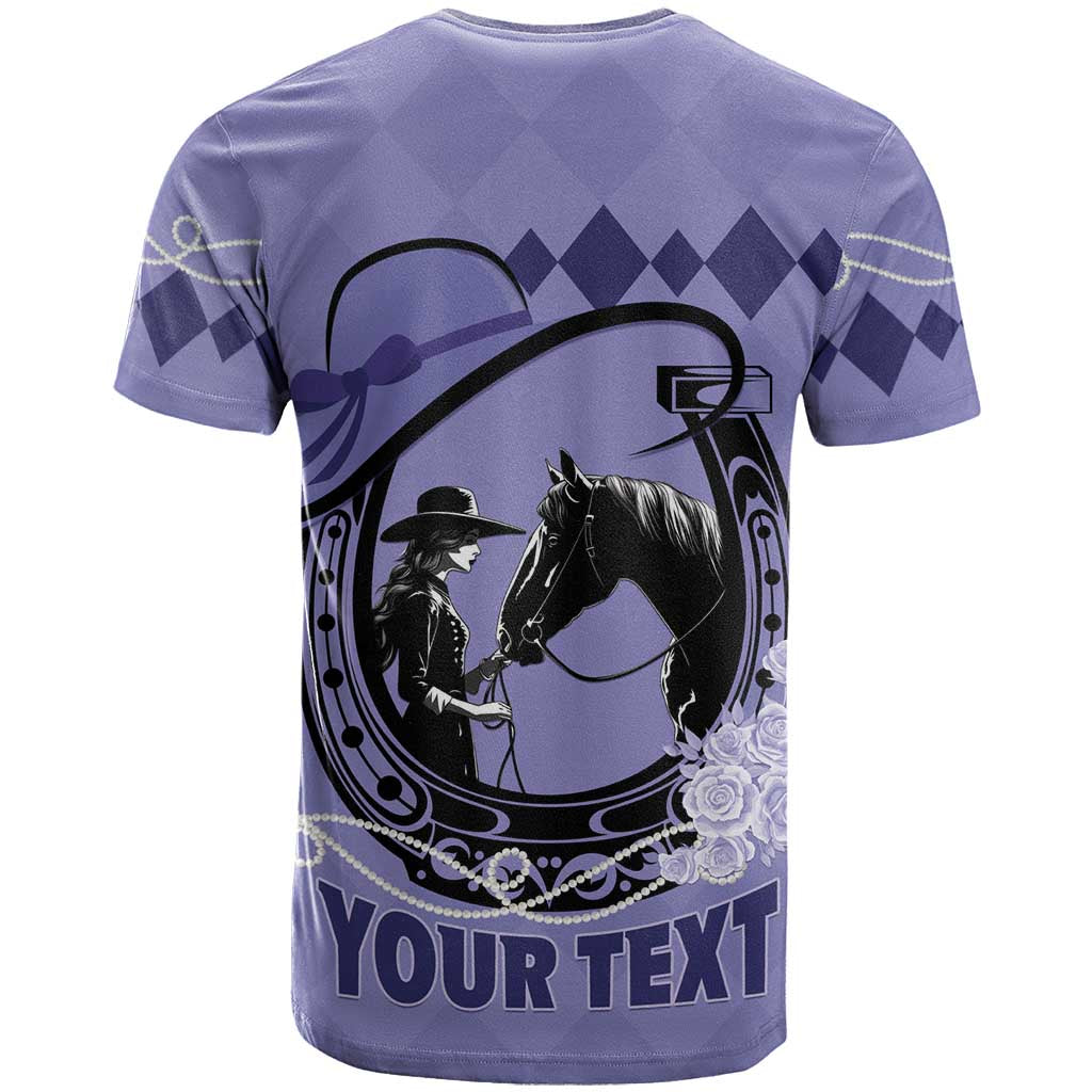 Personalized Kentucky Horse Racing T Shirt Beauty and The Horse Purple Version LT01