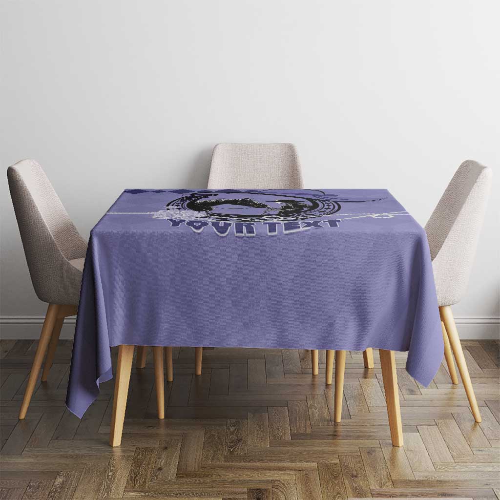 Personalized Kentucky Horse Racing Tablecloth Beauty and The Horse Purple Version LT01