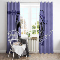 Personalized Kentucky Horse Racing Window Curtain Beauty and The Horse Purple Version LT01