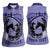 Personalized Kentucky Horse Racing Women Sleeveless Polo Shirt Beauty and The Horse Purple Version LT01