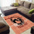 Personalized Kentucky Horse Racing Area Rug Beauty and The Horse Orange Version LT01