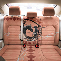 Personalized Kentucky Horse Racing Back Car Seat Cover Beauty and The Horse Orange Version LT01