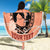 Personalized Kentucky Horse Racing Beach Blanket Beauty and The Horse Orange Version LT01