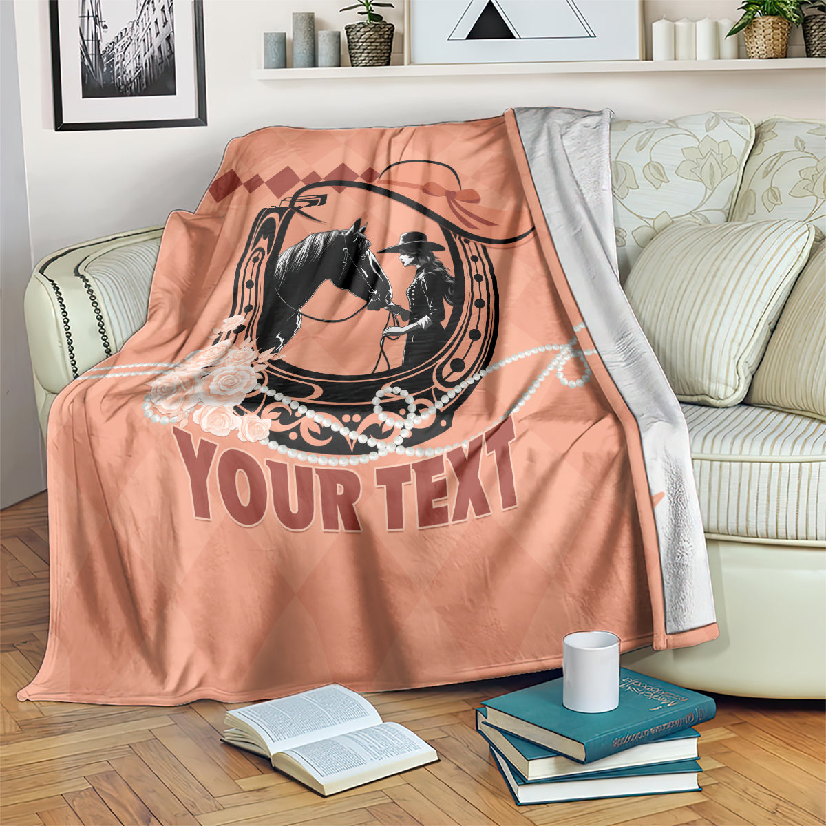 Personalized Kentucky Horse Racing 2024 Blanket Beauty and The Horse Orange Version