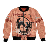 Personalized Kentucky Horse Racing Bomber Jacket Beauty and The Horse Orange Version LT01