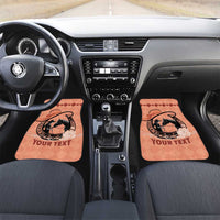 Personalized Kentucky Horse Racing Car Mats Beauty and The Horse Orange Version LT01