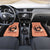 Personalized Kentucky Horse Racing Car Mats Beauty and The Horse Orange Version LT01