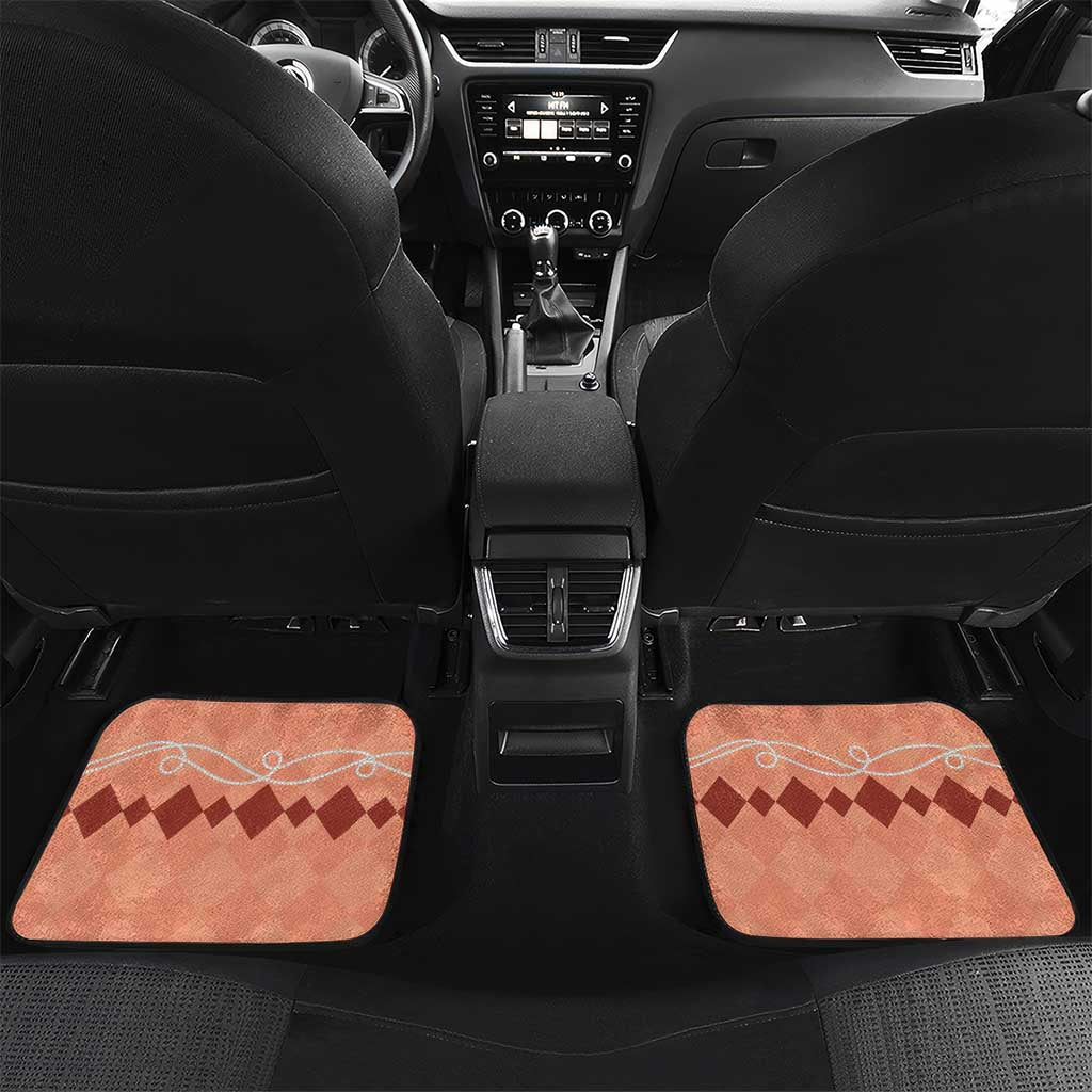 Personalized Kentucky Horse Racing Car Mats Beauty and The Horse Orange Version LT01