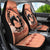 Personalized Kentucky Horse Racing Car Seat Cover Beauty and The Horse Orange Version LT01