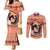 Personalized Kentucky Horse Racing Couples Matching Mermaid Dress and Long Sleeve Button Shirt Beauty and The Horse Orange Version LT01