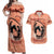 Personalized Kentucky Horse Racing Couples Matching Off Shoulder Maxi Dress and Hawaiian Shirt Beauty and The Horse Orange Version LT01