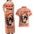 Personalized Kentucky Horse Racing Couples Matching Off Shoulder Maxi Dress and Hawaiian Shirt Beauty and The Horse Orange Version LT01