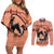 Personalized Kentucky Horse Racing Couples Matching Off Shoulder Short Dress and Long Sleeve Button Shirt Beauty and The Horse Orange Version LT01