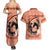 Personalized Kentucky Horse Racing Couples Matching Summer Maxi Dress and Hawaiian Shirt Beauty and The Horse Orange Version LT01