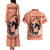 Personalized Kentucky Horse Racing Couples Matching Tank Maxi Dress and Hawaiian Shirt Beauty and The Horse Orange Version LT01