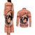 Personalized Kentucky Horse Racing Couples Matching Tank Maxi Dress and Long Sleeve Button Shirt Beauty and The Horse Orange Version LT01