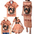 Personalized Kentucky Horse Racing Family Matching Puletasi and Hawaiian Shirt Beauty and The Horse Orange Version LT01