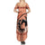 Personalized Kentucky Horse Racing Family Matching Summer Maxi Dress and Hawaiian Shirt Beauty and The Horse Orange Version LT01