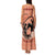 Personalized Kentucky Horse Racing Family Matching Tank Maxi Dress and Hawaiian Shirt Beauty and The Horse Orange Version LT01