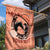 Personalized Kentucky Horse Racing Garden Flag Beauty and The Horse Orange Version LT01