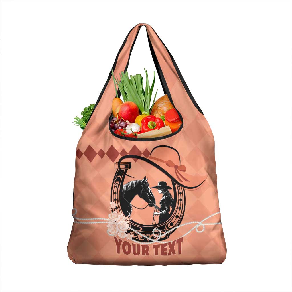 Kentucky Horse Racing Grocery Bag Beauty and The Horse Orange Version LT01