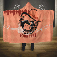 Personalized Kentucky Horse Racing Hooded Blanket Beauty and The Horse Orange Version LT01