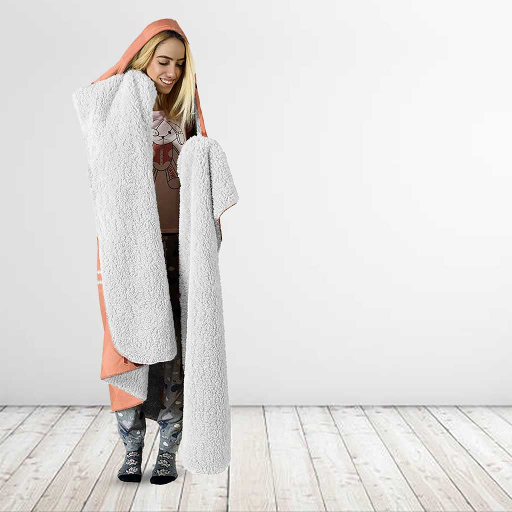 Personalized Kentucky Horse Racing Hooded Blanket Beauty and The Horse Orange Version LT01