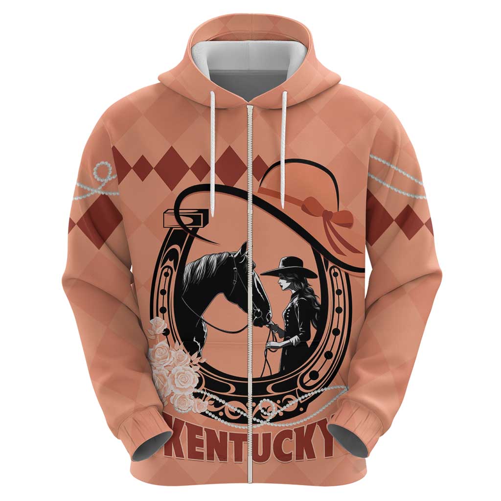 Personalized Kentucky Horse Racing Hoodie Beauty and The Horse Orange Version LT01