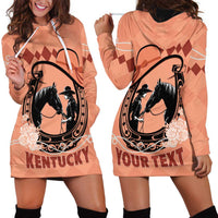 Personalized Kentucky Horse Racing Hoodie Dress Beauty and The Horse Orange Version LT01