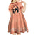 Personalized Kentucky Horse Racing Kid Short Sleeve Dress Beauty and The Horse Orange Version LT01