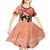 Personalized Kentucky Horse Racing Kid Short Sleeve Dress Beauty and The Horse Orange Version LT01