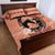 Personalized Kentucky Horse Racing Quilt Bed Set Beauty and The Horse Orange Version LT01