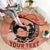Personalized Kentucky Horse Racing Round Carpet Beauty and The Horse Orange Version LT01