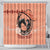 Personalized Kentucky Horse Racing Shower Curtain Beauty and The Horse Orange Version LT01