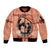 Personalized Kentucky Horse Racing Sleeve Zip Bomber Jacket Beauty and The Horse Orange Version LT01