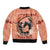 Personalized Kentucky Horse Racing Sleeve Zip Bomber Jacket Beauty and The Horse Orange Version LT01