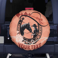 Personalized Kentucky Horse Racing Spare Tire Cover Beauty and The Horse Orange Version LT01