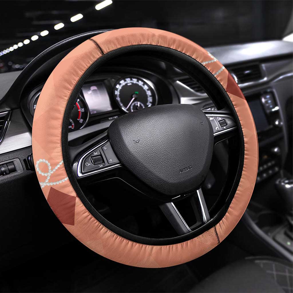 Kentucky Horse Racing Steering Wheel Cover Beauty and The Horse Orange Version LT01