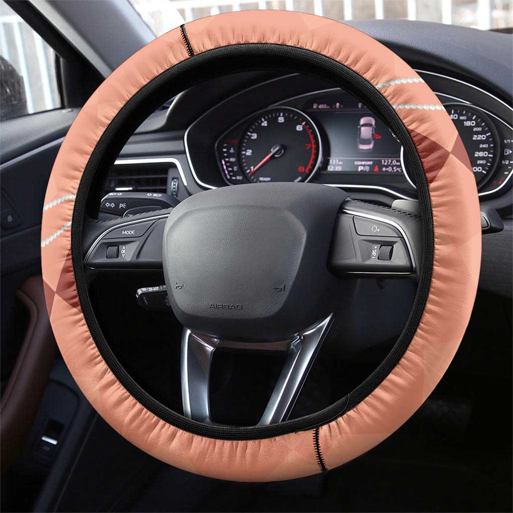 Kentucky Horse Racing Steering Wheel Cover Beauty and The Horse Orange Version LT01