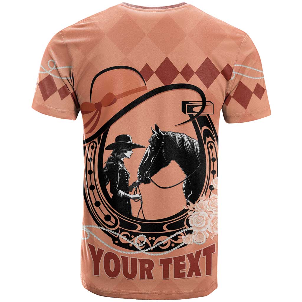 Personalized Kentucky Horse Racing T Shirt Beauty and The Horse Orange Version LT01